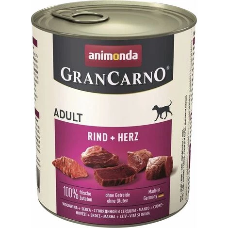 Animonda GranCarno Adult Rind + Herz 800 G Hundefutter Nassfutter 1 Animonda GranCarno Adult Rind + Herz 800 G Hundefutter Nassfutter