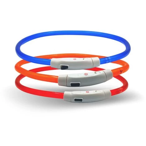1 Stk. Lyra Pet® LED Halsband 70 Cm Blau 1 1 Stk. Lyra Pet® LED Halsband 70 Cm Blau
