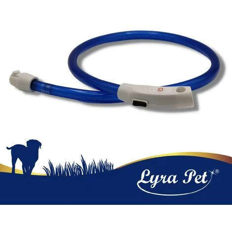 1 Stk. Lyra Pet® LED Halsband 70 Cm Blau 2 1 Stk. Lyra Pet® LED Halsband 70 Cm Blau – Bild 2