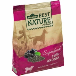 Dehner Best Nature Hundetrockenfutter Adult, Superfood, Geflügel Und Lamm Mit Chia Und Aronia, 4 Kg