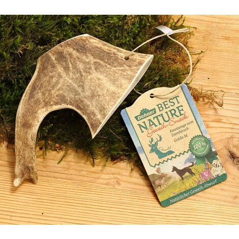 Dehner Best Nature Hundesnack, Kaustange, Geweih Vom Damhirsch, M 1 Dehner Best Nature Hundesnack, Kaustange, Geweih Vom Damhirsch, M