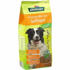 Dehner Hundetrockenfutter Adult, Knusper Mix Mit Geflügel, 12 Kg
