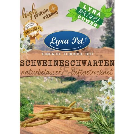 10 Stk. Lyra Pet® Schweineschwarten Naturbelassen & Luftgetrocknet 1 10 Stk. Lyra Pet® Schweineschwarten Naturbelassen & Luftgetrocknet