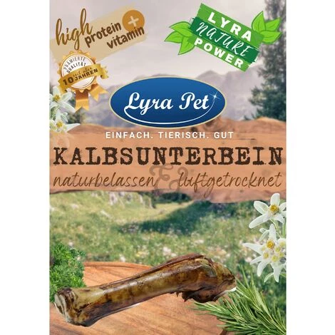 1 Stk. Lyra Pet® Kalbsunterbein Naturbelassen & Luftgetrocknet 1 1 Stk. Lyra Pet® Kalbsunterbein Naturbelassen & Luftgetrocknet