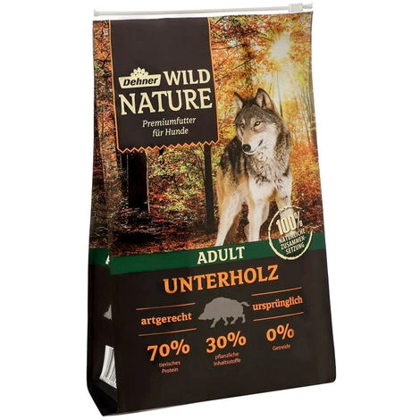 Dehner Wild Nature Hundetrockenfutter Adult, Unterholz, 4 Kg 1 Dehner Wild Nature Hundetrockenfutter Adult, Unterholz, 4 Kg