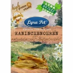 1 Kg Lyra Pet® Kaninchenohren Naturbelassen & Luftgetrocknet