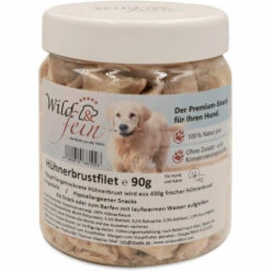Wild & Fein Hundesnack Hühnchenbrustfilet Gefriergetrocknet, 90 G