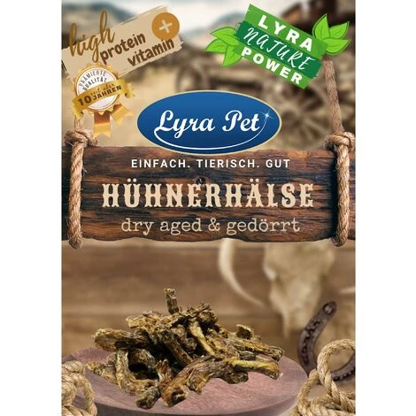 1 Kg Lyra Pet® Hühnerhälse Dry Aged & Gedörrt 1 1 Kg Lyra Pet® Hühnerhälse Dry Aged & Gedörrt