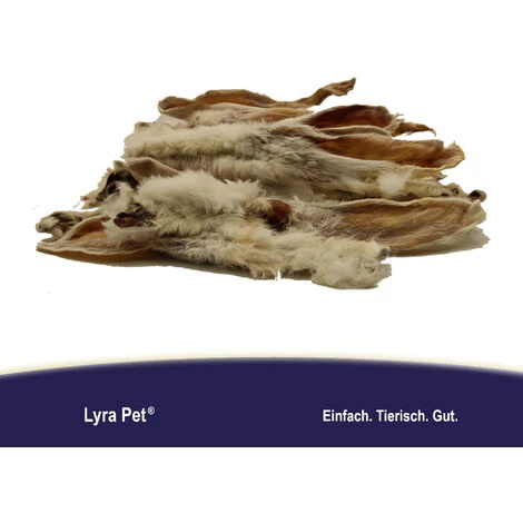 1 Kg Lyra Pet® Kaninchenohren Mit Fell Naturbelassen & Luftgetrocknet 2 1 Kg Lyra Pet® Kaninchenohren Mit Fell Naturbelassen & Luftgetrocknet – Bild 2