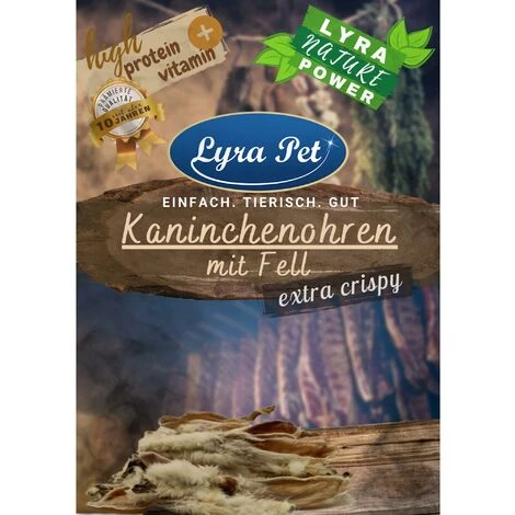 1 Kg Lyra Pet® Kaninchenohren Mit Fell Extra Crispy 1 1 Kg Lyra Pet® Kaninchenohren Mit Fell Extra Crispy