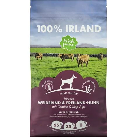 Irish Pure Adult Irisches Weiderind & Freiland-Huhn Mit Gemüse & Kelp-Alge 1,5 Kg 1,5 Kg Hundefutter 1 Irish Pure Adult Irisches Weiderind & Freiland-Huhn Mit Gemüse & Kelp-Alge 1,5 Kg 1,5 Kg Hundefutter