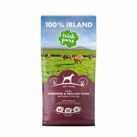 Irish Pure Adult Irisches Weiderind & Freiland-Huhn Mit Gemüse & Kelp-Alge 1,5 Kg 1,5 Kg Hundefutter 2 Irish Pure Adult Irisches Weiderind & Freiland-Huhn Mit Gemüse & Kelp-Alge 1,5 Kg 1,5 Kg Hundefutter – Bild 2