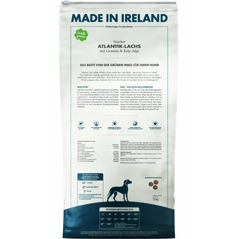 Irish Pure Adult Irischer Atlantik-Lachs Mit Gemüse & Kelp-Alge 1,5 Kg 1,5 Kg Hundefutter Hundetrockenfutter 2 Irish Pure Adult Irischer Atlantik-Lachs Mit Gemüse & Kelp-Alge 1,5 Kg 1,5 Kg Hundefutter Hundetrockenfutter – Bild 2