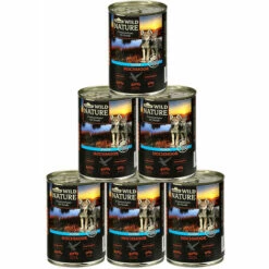 Dehner Wild Nature Hundefutter Junior, Hochmoor, 6 X 400 G (2.4 Kg)