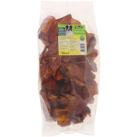 Dehner Hundesnack, Schweineohren, 25 Stück, 1050 G 1 Dehner Hundesnack, Schweineohren, 25 Stück, 1050 G