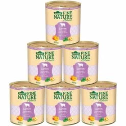 Dehner Fine Nature Hundefutter Adult, Lebensmittelqualität, Lamm, 6 X 800 G (4.8 Kg)