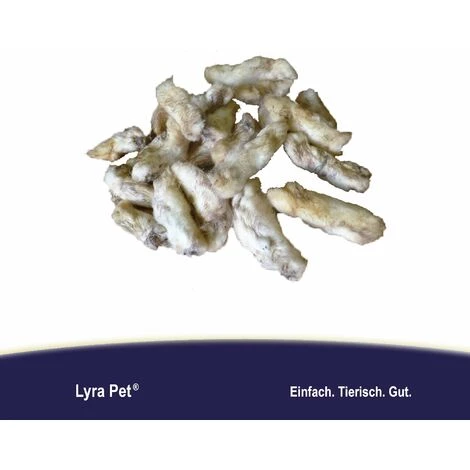 1 Kg Lyra Pet® Kaninchenpfoten Mit Fell Naturbelassen & Luftgetrocknet 2 1 Kg Lyra Pet® Kaninchenpfoten Mit Fell Naturbelassen & Luftgetrocknet – Bild 2