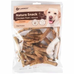 FLAMINGO PET PRODUCTS Natürliche Hühnerfüße Behandeln . 200 G. Für Hunde.