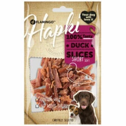 FLAMINGO PET PRODUCTS Entenschnitzel Hapki BBQ Bonbon. Für Hund. 85 G. Glutenfrei. -Hundefutter Onlineshop 52032366 3