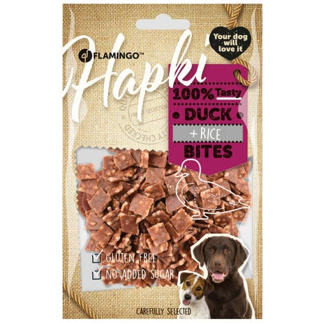 FLAMINGO PET PRODUCTS Bonbonstücke Von Der Ente. Hapki BBQ. Für Hund . 85 G. Glutenfrei . 3 FLAMINGO PET PRODUCTS Bonbonstücke Von Der Ente. Hapki BBQ. Für Hund . 85 G. Glutenfrei . – Bild 3