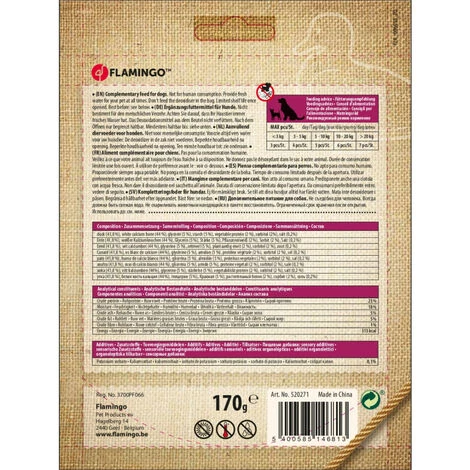 FLAMINGO PET PRODUCTS Calcium-Knochenbonbon Mit Ente. Hapki BBQ. Für Hund. 170 G. Glutenfrei. 2 FLAMINGO PET PRODUCTS Calcium-Knochenbonbon Mit Ente. Hapki BBQ. Für Hund. 170 G. Glutenfrei. – Bild 2