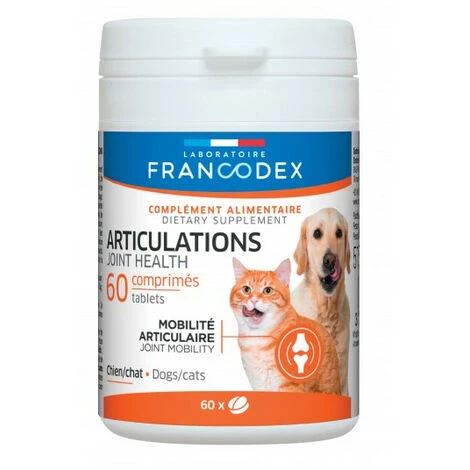 FRANCODEX Artikulationen Für Hunde Und Katzen, Schachtel Mit 60 Tabletten. 1 FRANCODEX Artikulationen Für Hunde Und Katzen, Schachtel Mit 60 Tabletten.