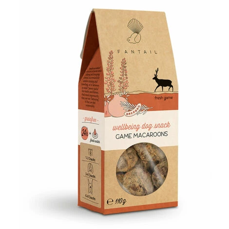 FANTAIL Getreide- Und Glutenfreies Wild-Leckerli 110 G Für Hunde 1 FANTAIL Getreide- Und Glutenfreies Wild-Leckerli 110 G Für Hunde