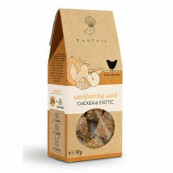 FANTAIL Getreide- Und Glutenfreies Leckerli Mit Huhn Und Früchten 70 G Für Hunde
