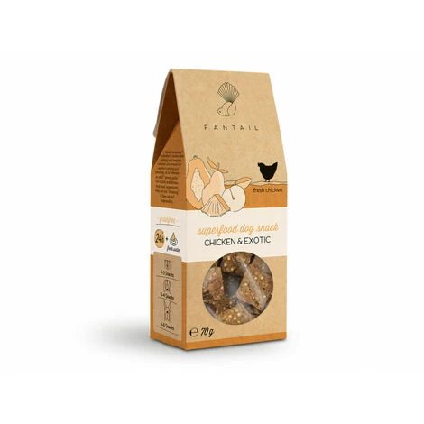 FANTAIL Getreide- Und Glutenfreies Leckerli Mit Huhn Und Früchten 70 G Für Hunde 4 FANTAIL Getreide- Und Glutenfreies Leckerli Mit Huhn Und Früchten 70 G Für Hunde – Bild 4