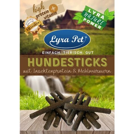 2 X 250 G Lyra Pet® Hundesticks Mit Insektenprotein & Mehlwürmern 1 2 X 250 G Lyra Pet® Hundesticks Mit Insektenprotein & Mehlwürmern