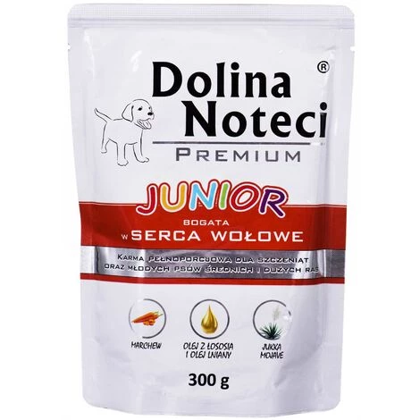 DOLINA NOTECI PREMIUM JUNIOR RINDFLEISCHHERZEN 300 G. 1 DOLINA NOTECI PREMIUM JUNIOR RINDFLEISCHHERZEN 300 G.