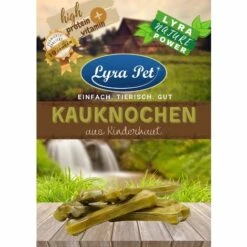 10 Stk. Lyra Pet® Kauknochen Aus Rinderhaut Ca. 21 Cm