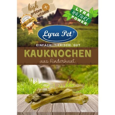 10 Stk. Lyra Pet® Kauknochen Aus Rinderhaut Ca. 21 Cm 1 10 Stk. Lyra Pet® Kauknochen Aus Rinderhaut Ca. 21 Cm