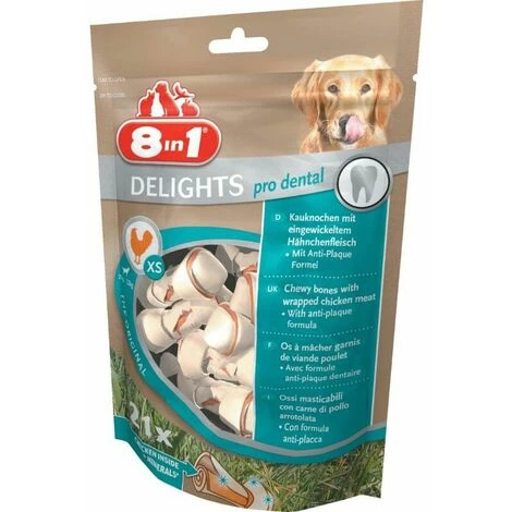 8 IN 1 Kauknochen Für Hunde "Delights Pro Dental" (21-stück) 1 8 IN 1 Kauknochen Für Hunde "Delights Pro Dental" (21-stück)