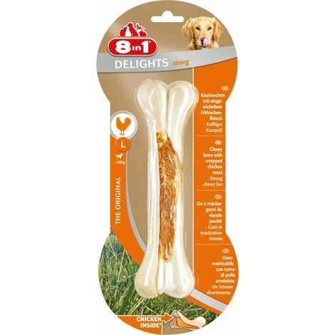 8in1 Kauknochen Delights Strong L Leckerli Kausnack Hundefutter 1 8in1 Kauknochen Delights Strong L Leckerli Kausnack Hundefutter