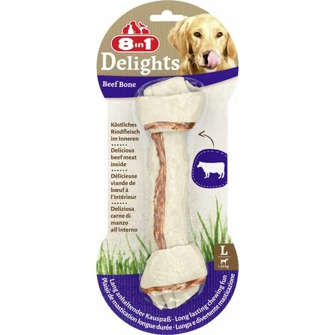 8in1 Delights Hundesnack Kauknochen Beef Leckerli Kausnack Hundefutter 2 8in1 Delights Hundesnack Kauknochen Beef Leckerli Kausnack Hundefutter – Bild 2