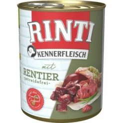 Rinti Pur Kennerfleisch Rentier 800 G Hundefutter Nassfutter