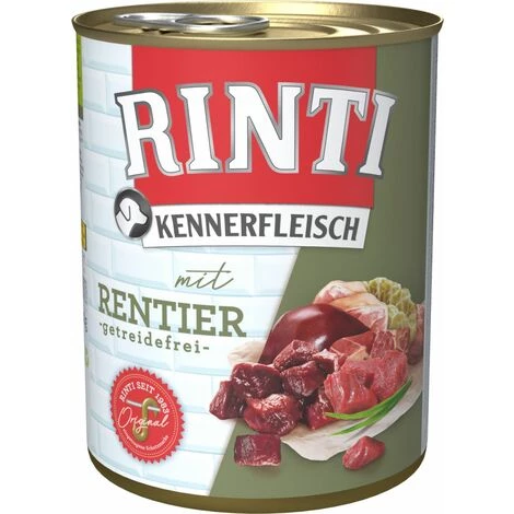Rinti Pur Kennerfleisch Rentier 800 G Hundefutter Nassfutter 1 Rinti Pur Kennerfleisch Rentier 800 G Hundefutter Nassfutter