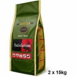 SATISFACTION Angebot 30 Kg FÙtterungszufriedenheit Erwachsener Maxi (2 X 15 Kg)