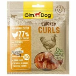 Gimdog Chickn Locken, Lyophilisierte Snacks HÙhnchen FÙr Hundesnacks - Vollkiste 6 Beutel X 55 G