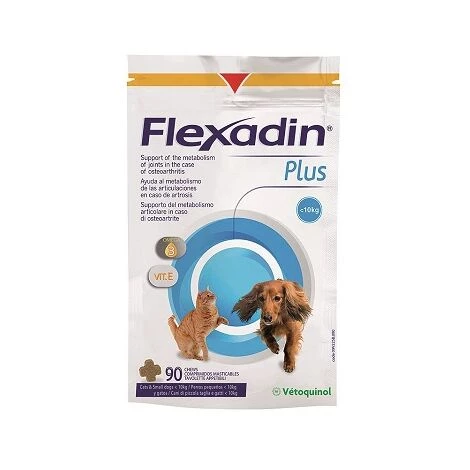 VÉTOQUINOL Flexadin Plus FÙr 1 - 10 Kg 90 Comp 1 VÉTOQUINOL Flexadin Plus FÙr 1 - 10 Kg 90 Comp