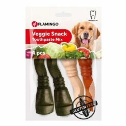 Flamingo Dental Snacks GemÙse Zahnpasta 13 Cm - 4 Einheiten