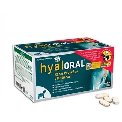 PHARMADIET Hyaloral Kleine Und Mittlere Rennen Artikulieren Gesundheit Bei Hunden - 90 Tabletten 1 PHARMADIET Hyaloral Kleine Und Mittlere Rennen Artikulieren Gesundheit Bei Hunden - 90 Tabletten