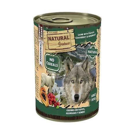 NATURAL GREATNESS NatÙrliche Gr_¤e Fertigstellung Von Lebensmitteln FÙr Hunde Mit Lamm, Papaya, Arrse Und Rosmarin, 6 Dosen X 400 G 1 NATURAL GREATNESS NatÙrliche Gr_¤e Fertigstellung Von Lebensmitteln FÙr Hunde Mit Lamm, Papaya, Arrse Und Rosmarin, 6 Dosen X 400 G