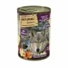 NATURAL GREATNESS NatÙrliche Gr_¤e Fertigstellung Von Lebensmitteln FÙr Hunde Mit Kaninchen Und Ente Mit Apfel, Pfirsich Und Kamille, 6 Dosen X 400 G
