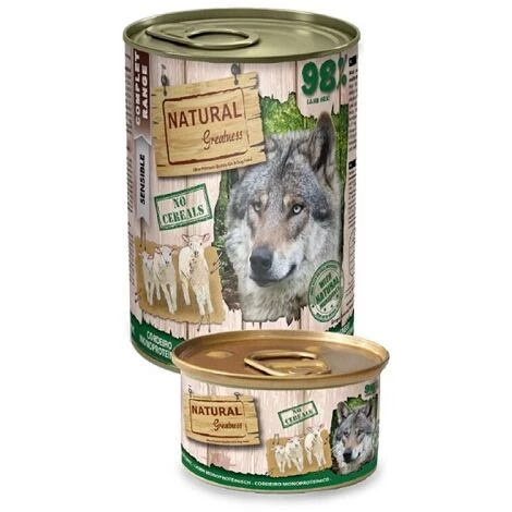 NATURAL GREATNESS NatÙrliche Gr_¤e Monoproteke Lammempfindlich HÜ _meda FÙr Hunde, 12 Dosen X 400 G 1 NATURAL GREATNESS NatÙrliche Gr_¤e Monoproteke Lammempfindlich HÜ _meda FÙr Hunde, 12 Dosen X 400 G
