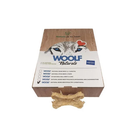 Natural Snacks Woolf Bone Ternera, Ave Und Maniok, Box 720 Gr 1 Natural Snacks Woolf Bone Ternera, Ave Und Maniok, Box 720 Gr