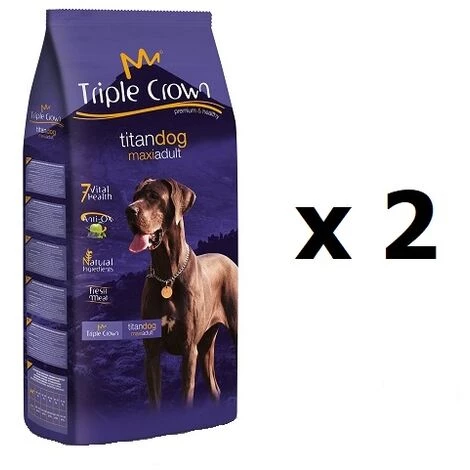 TRIPLECROWN Triple Crown Tital Maxi Hund 2 X 15 Kg 1 TRIPLECROWN Triple Crown Tital Maxi Hund 2 X 15 Kg