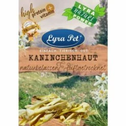 1 Kg Lyra Pet® Kaninchenhaut Naturbelassen & Luftgetrocknet