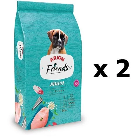 Arion Friends Junior Denken FÙr Welpen Hunde, 28 Kg (Sparpackung 2 X 14 Kg) 1 Arion Friends Junior Denken FÙr Welpen Hunde, 28 Kg (Sparpackung 2 X 14 Kg)